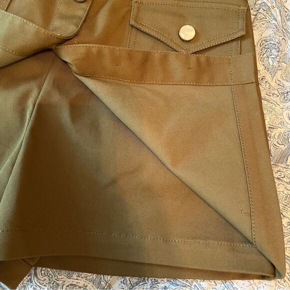 Derek Lam Khaki Button-Front Skort NWT! - Picture 8 of 11